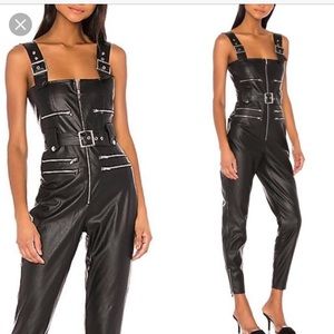 WeWoreWhat leather overalls